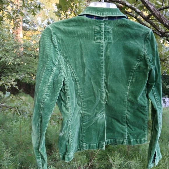 Allman Brothers Band Concert Jacket Sun Studio Green Velvet American Eagle XS - Picture 8 of 8